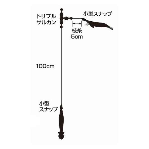速攻イカメタル仕掛セット 20号